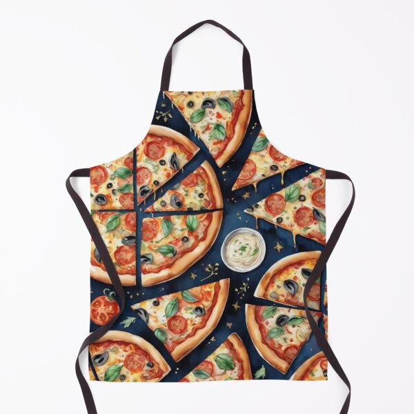 Item preview, Pizza watercolor pattern designed and sold by shokA Design.