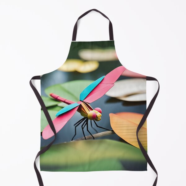 Item preview, Origami Art - Vivid Wings: Dragonfly's Dance Over the Reflective Pond designed and sold by ArtfulFolds.