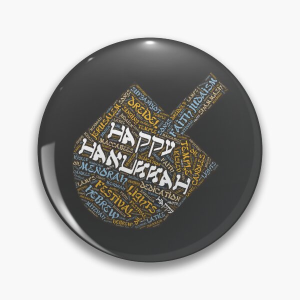 Item preview, Hanukkah Wordcloud for Darker Backgrounds designed and sold by WordsYouLove.