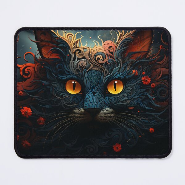 Item preview, Magic Curly Black Cat designed and sold by OldNewAmbient.