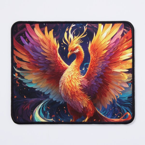 Item preview, A beautifully designed phoenix emerges, adorned with the vibrant hues of the electromagnetic spectrum designed and sold by MattCollinsShop.