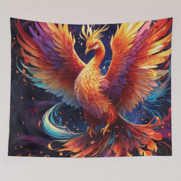 Item preview, A beautifully designed phoenix emerges, adorned with the vibrant hues of the electromagnetic spectrum designed and sold by MattCollinsShop.