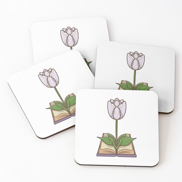 Item preview, Flowers Growing From a Book | A beautiful Light purple tulip designed and sold by CircinusStore.