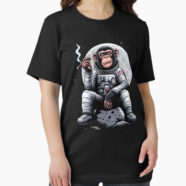 Artikel-Vorschau von Astronautenaffe raucht im Weltraum, designt und verkauft von TheSamuraiCat.