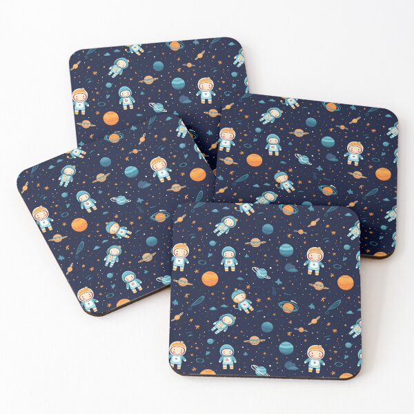 Item preview, Cute Little Astronauts in Space Pattern  designed and sold by VISIONARTIST.