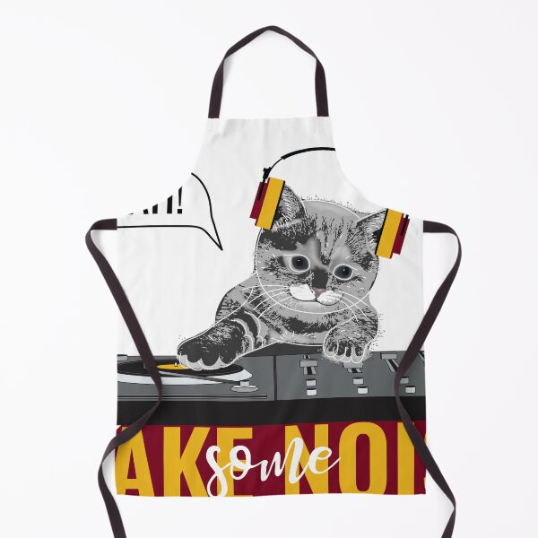 Item preview, CAT DJ Little cat wearing headphones and playing on DJ mixer designed and sold by anatim33.