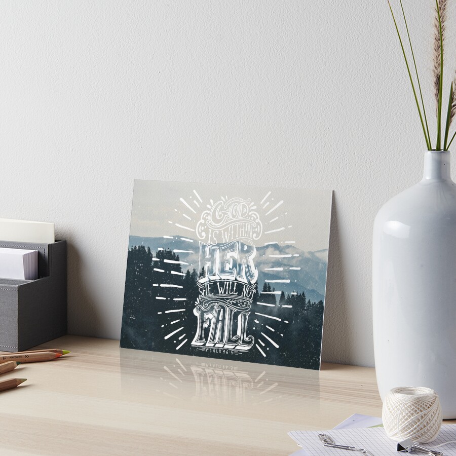 Christian Quote Art Board Print