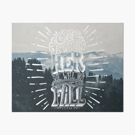 Christian Quote Art Board Print