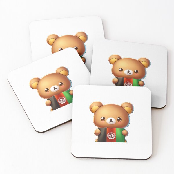 Item preview, Cute Anime Bear supporting Afghanistan  designed and sold by GingerLFranklin.