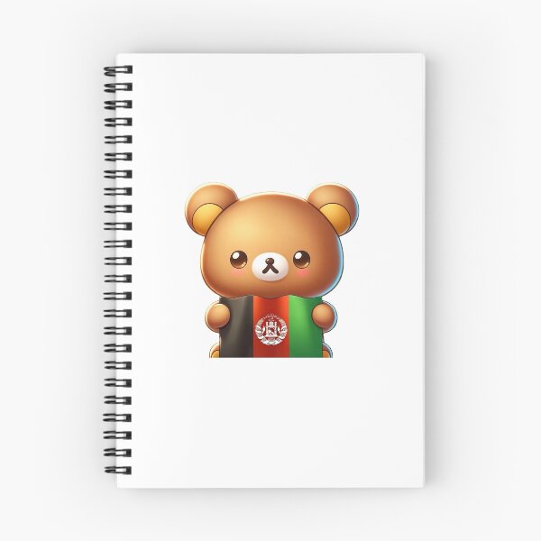 Item preview, Cute Anime Bear supporting Afghanistan  designed and sold by GingerLFranklin.