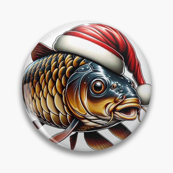 Item preview, Carp with Christmas Hat designed and sold by fkdesignsshirts.