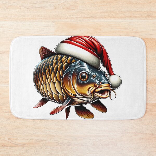 Item preview, Carp with Christmas Hat designed and sold by fkdesignsshirts.