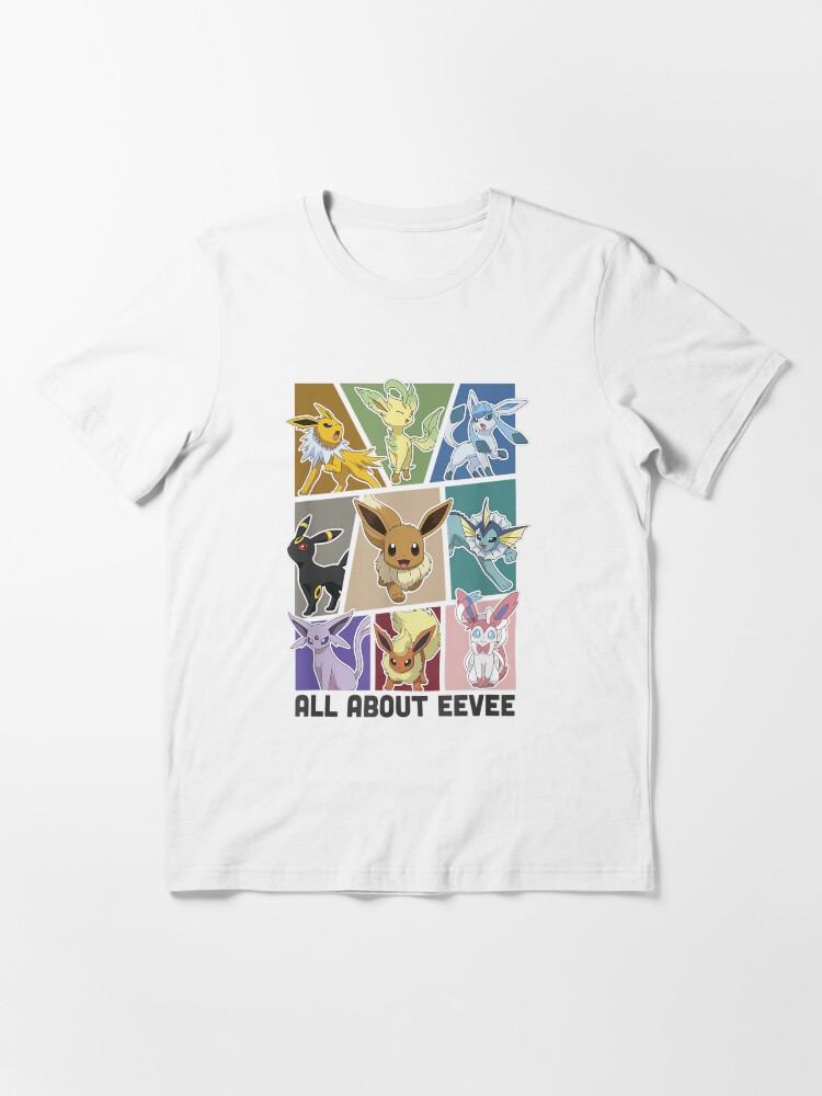 Pokémon - Eevee Evolution Stickers - Youth Short Sleeve Graphic T-Shirt 