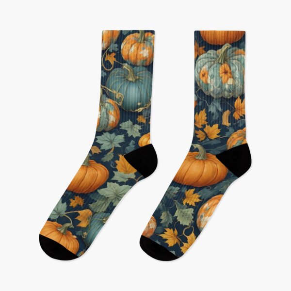 Item preview, halloween pumpkin watercolor pattern designed and sold by shokA Design.