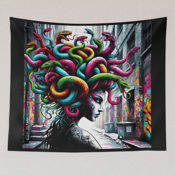 Item preview, Street Art Punk Medusa  designed and sold by Truck Stop One.