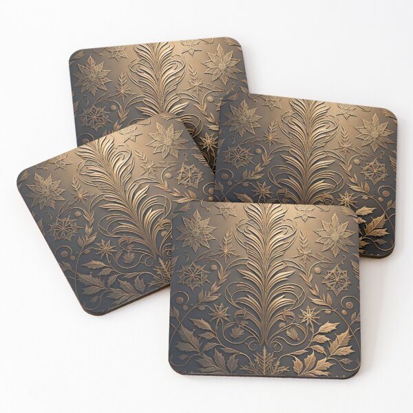 Item preview, GOLDEN CARVED FLOWER, THREE-DIMENSIONAL PATTERN designed and sold by Meandmyshop.