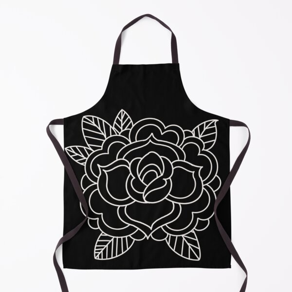 Item preview, American traditional flower flash line work  designed and sold by ReaperRoseCo.
