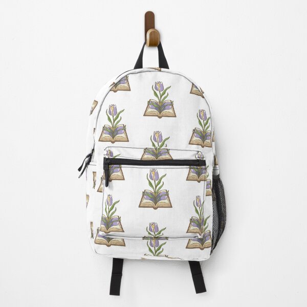 Item preview, Flowers Growing From Book | A beautiful Light purple with yellow tulip designed and sold by CircinusStore.
