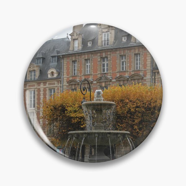 Item preview, Paris Autumn Place des Vosges Fountain designed and sold by Elena Skvortsova.