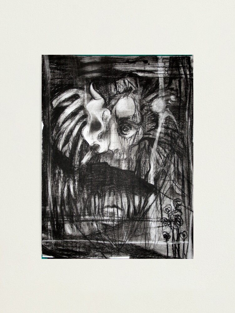 Alternate view of self portrait as sung by gira Photographic Print