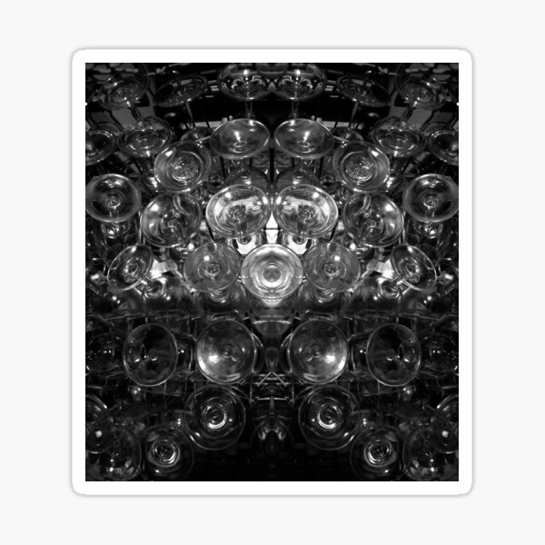 Item preview, Glasses in black and white by Adelaide artist Avril Thomas at Magpie Springs designed and sold by MagpieSprings.