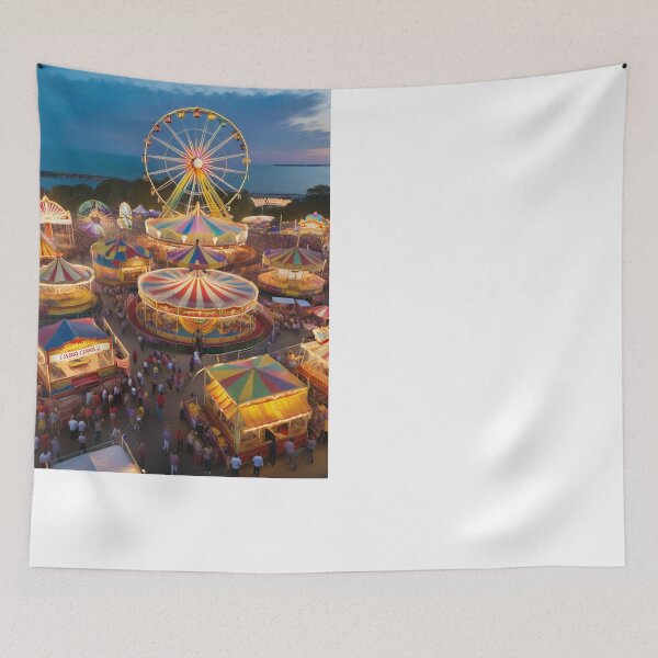 Item preview, Twilight Vintage Carnival Panorama designed and sold by PanoramaPrints.
