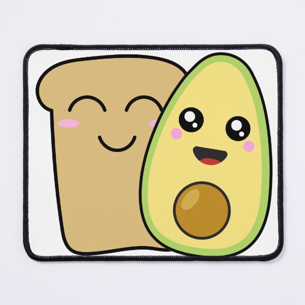 Item preview, Cute Avocado Toast | Kawaii Avocado + Kawaii Toast designed and sold by sassandsun.
