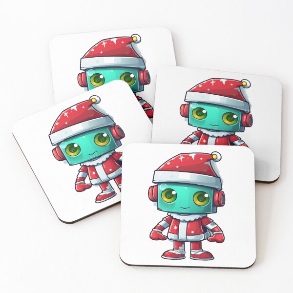 Item preview, Christmas Cartoon Robot designed and sold by NicolasGlowArt.