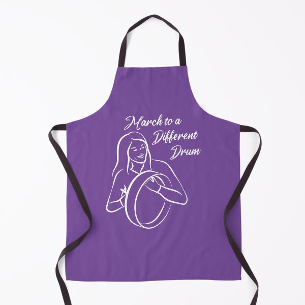 Item preview, March to a Different Drum - Woman With Bodhran - white designed and sold by TimeLady's Closet.