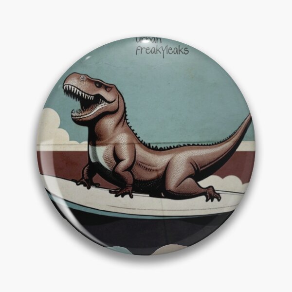 Item preview, DINOSAUR ON A SURFBOARD designed and sold by inarausch2023.