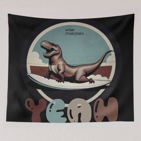 Item preview, DINOSAUR ON A SURFBOARD designed and sold by inarausch2023.