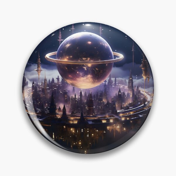Item preview, Spacecraft in cosmic night designed and sold by AI-Only Creations.