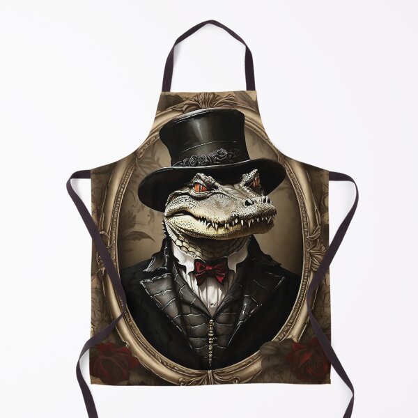 Item preview, crocodile in costume, animal portrait crocodile, crocodile in the hat designed and sold by MattCollinsShop.