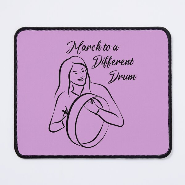 Item preview, March to a Different Drum - Woman With Bodhran designed and sold by TimeLady's Closet.