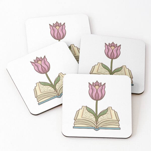 Item preview, Flowers Growing From Book | A beautiful Tulip Purple mixed designed and sold by CircinusStore.