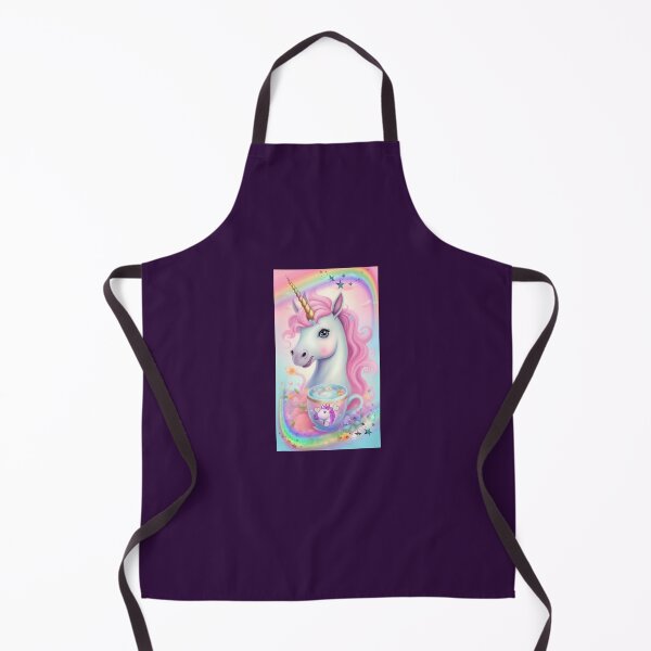 Item preview, a mischievous little unicorn with his cup in his image, surrounded by rainbows and stars designed and sold by Creativesphotos.