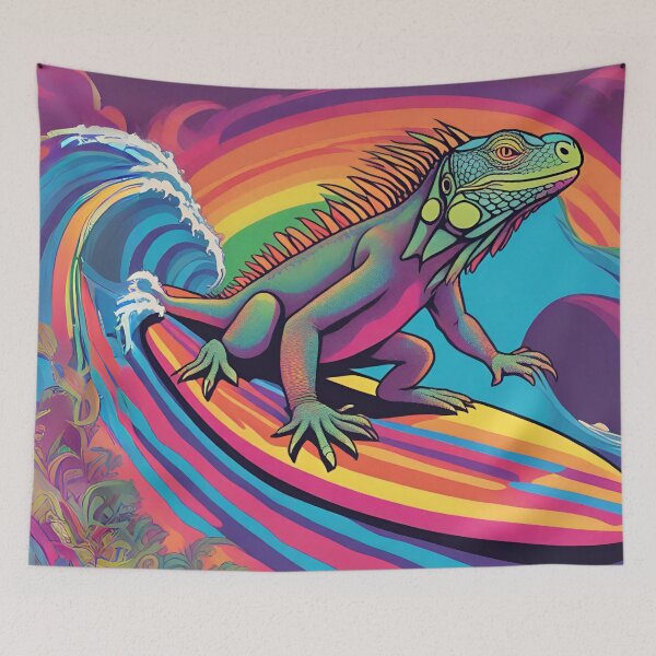 Item preview, Surfing Iguana designed and sold by DarlingsTees.