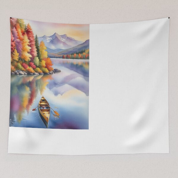 Item preview, Serene Autumn Canoe Journey designed and sold by PanoramaPrints.