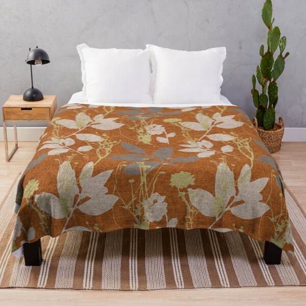 Item preview, Botanical design brown fall designed and sold by Alessandro Remo Mazzoni Remotextiles.