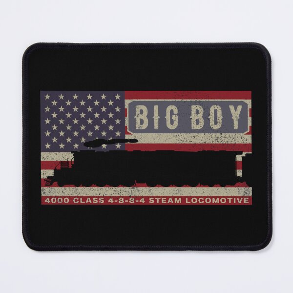Item preview, Big Boy 4000 Class Steam Locomotive Train Vintage USA American Flag designed and sold by Maljonic.