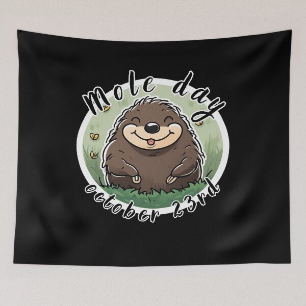 Item preview, Smiling mole (Mole day) designed and sold by ViaNature.