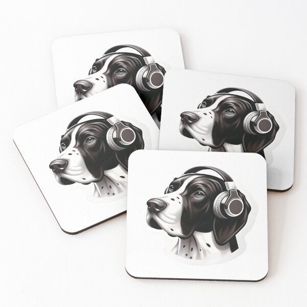 Item preview, Dog with Headphones  - German Shorthaired Pointer designed and sold by Truck Stop One.