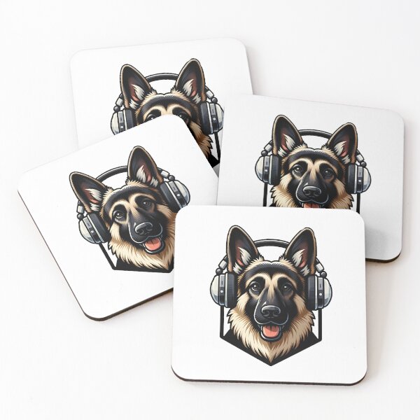 Item preview, Dog with Headphones  - German Shepherd designed and sold by Truck Stop One.