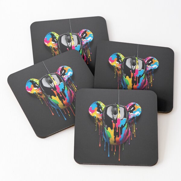 Item preview, Dripping Paint on Black Mouse designed and sold by Sadia  Jannat.