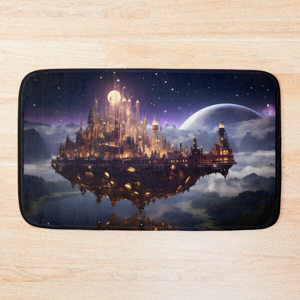 Item preview, Spacecraft in cosmic night designed and sold by AI-Only Creations.
