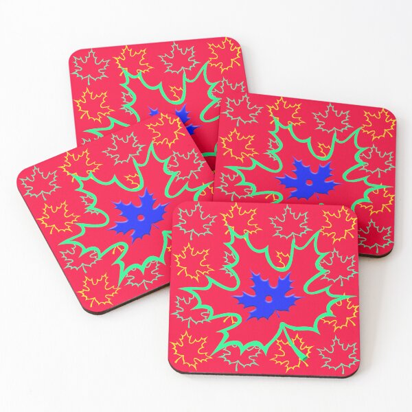 Item preview, Maple Leaf fabric design on red designed and sold by TerenceLacey.