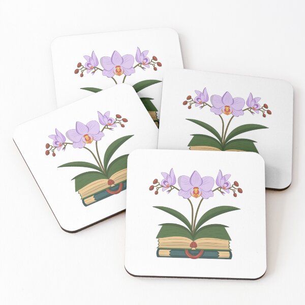Item preview, Flowers Growing From Book | A beautiful light purple Orchid designed and sold by CircinusStore.