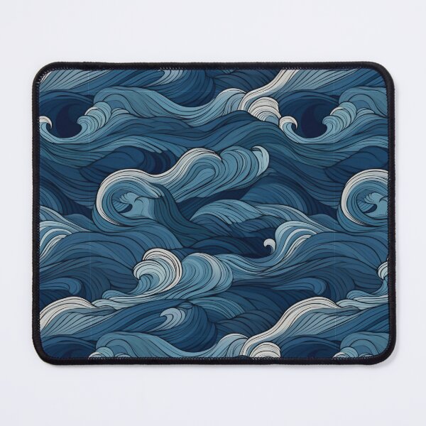 Item preview, Waves in soft blue tones designed and sold by malerliebe.