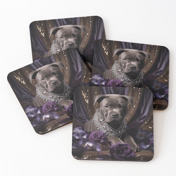Item preview, Luxury Blue Nose Staffy Portrait designed and sold by Nocturne  Paws.