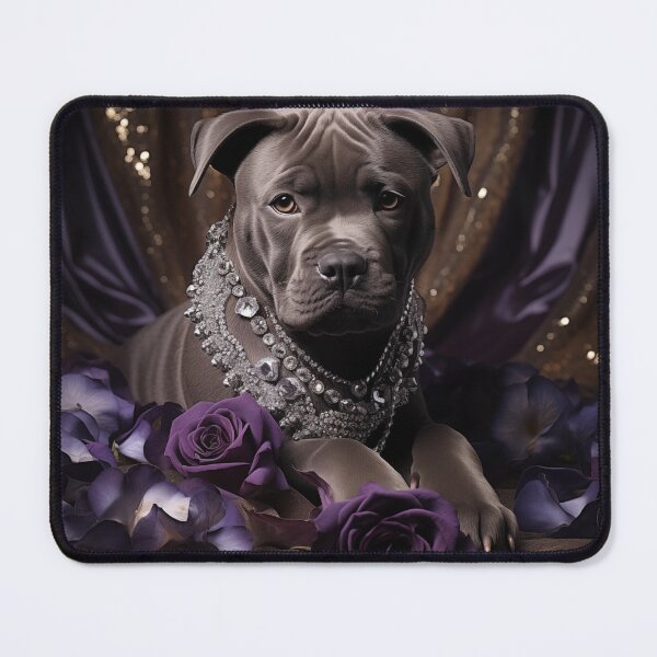Item preview, Luxury Blue Nose Staffy Portrait designed and sold by Nocturne Paws.